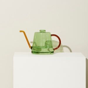Hubsch Green/Amber Flora Watering Can NWT
